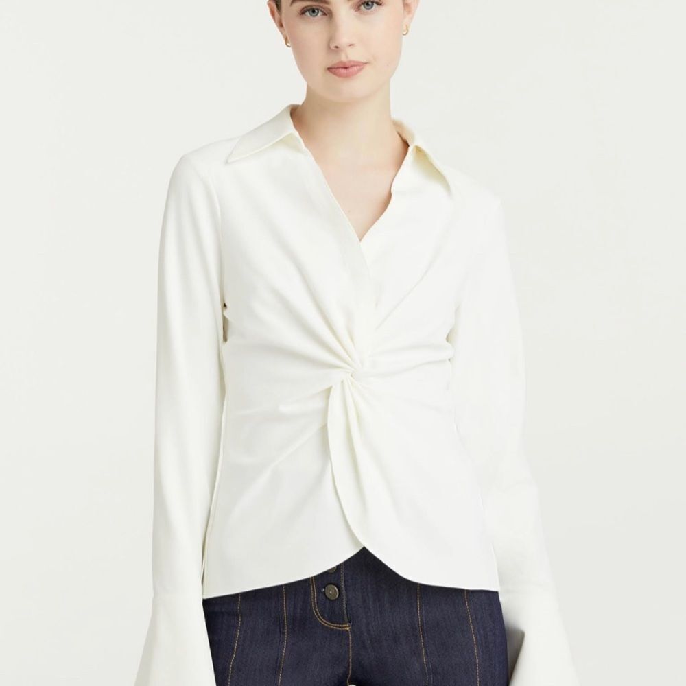 NWT L'Academie The Amarine Top in White - Picture 2 of 10